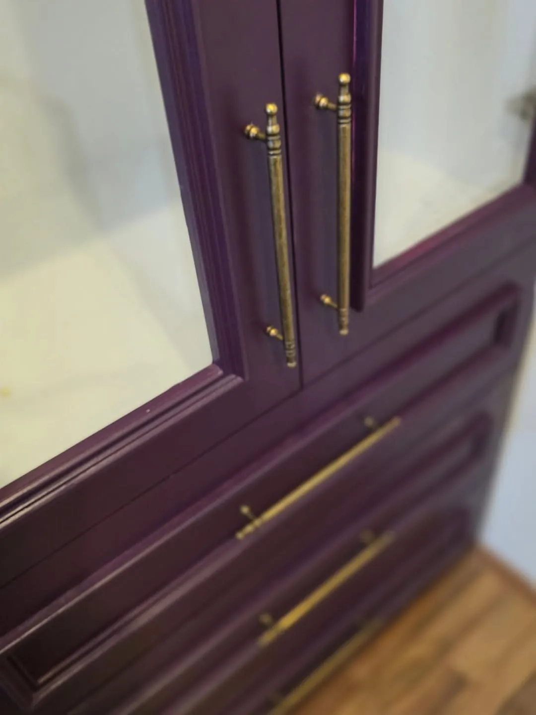 Purple Wooden Wardrobe