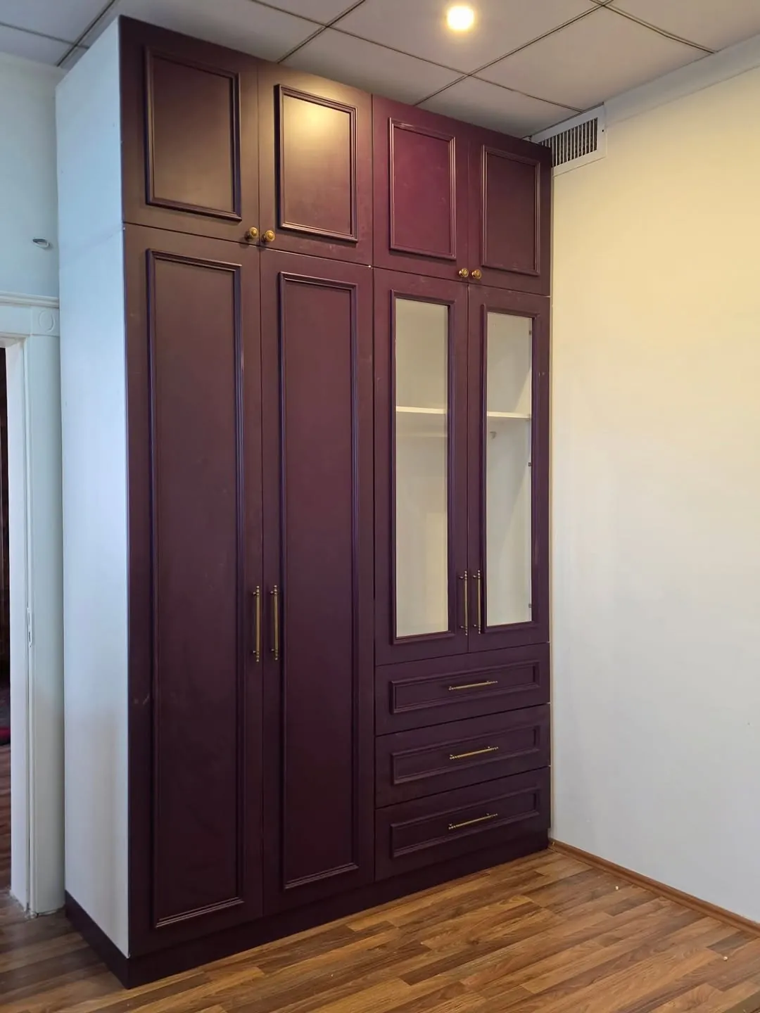 Purple Wooden Wardrobe