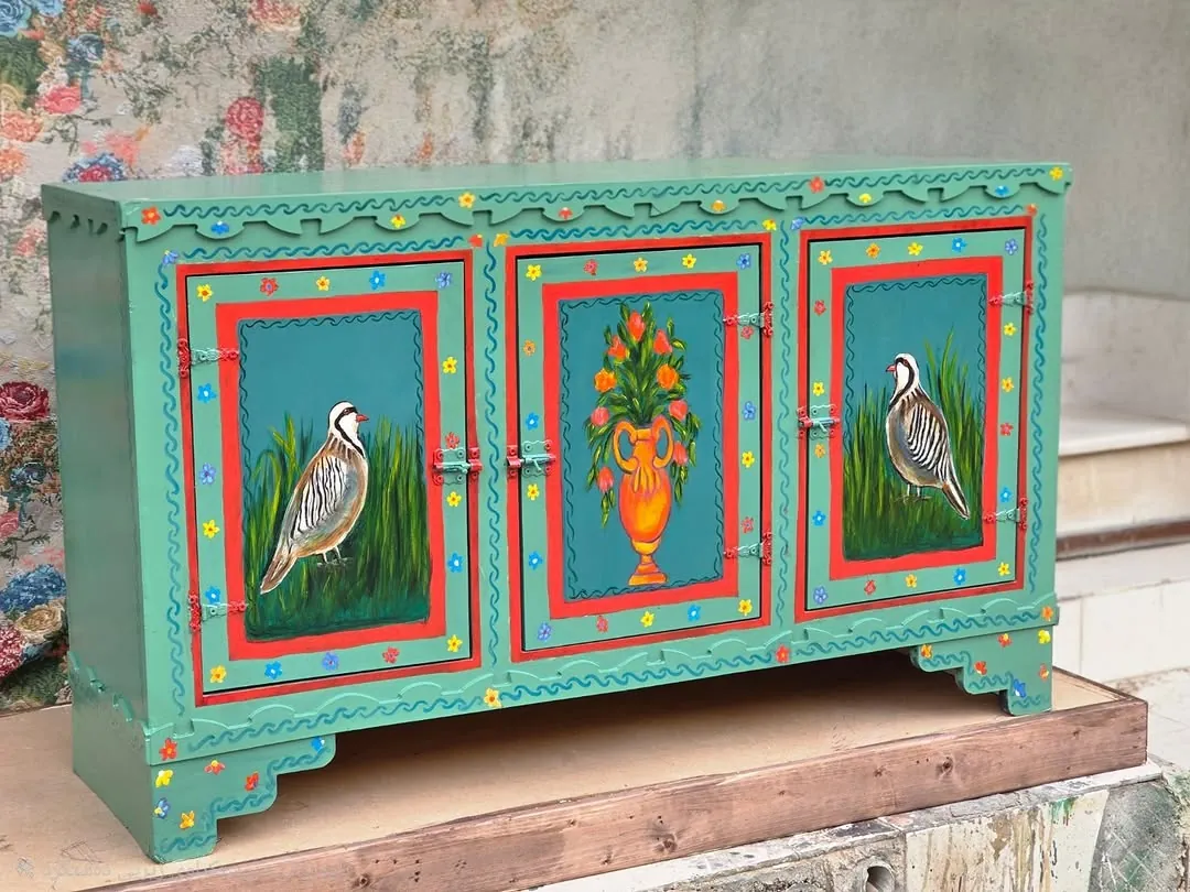 Hand-Painted Decorative Storage Box