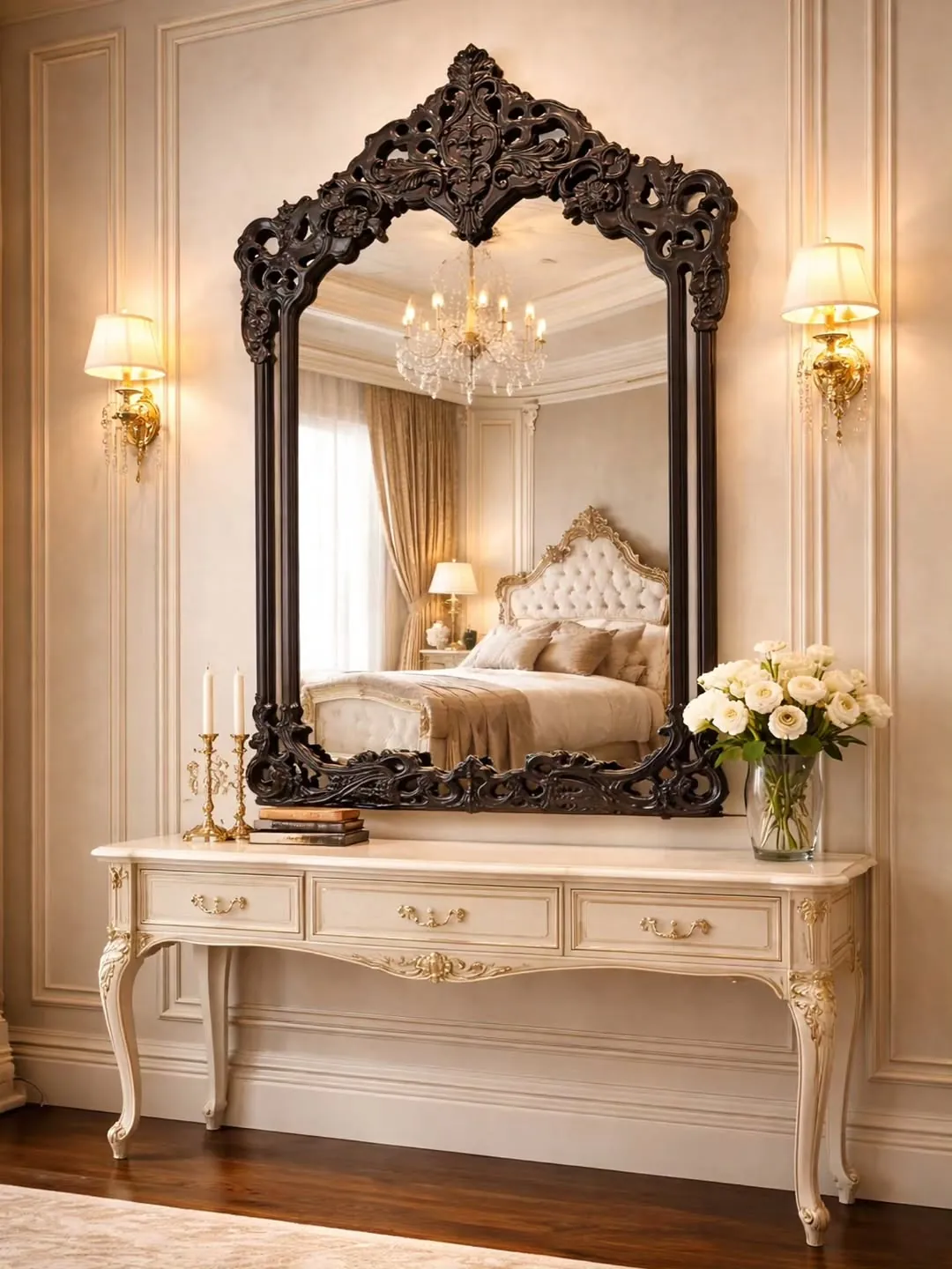 Ornate Decorative Full-Length Mirror