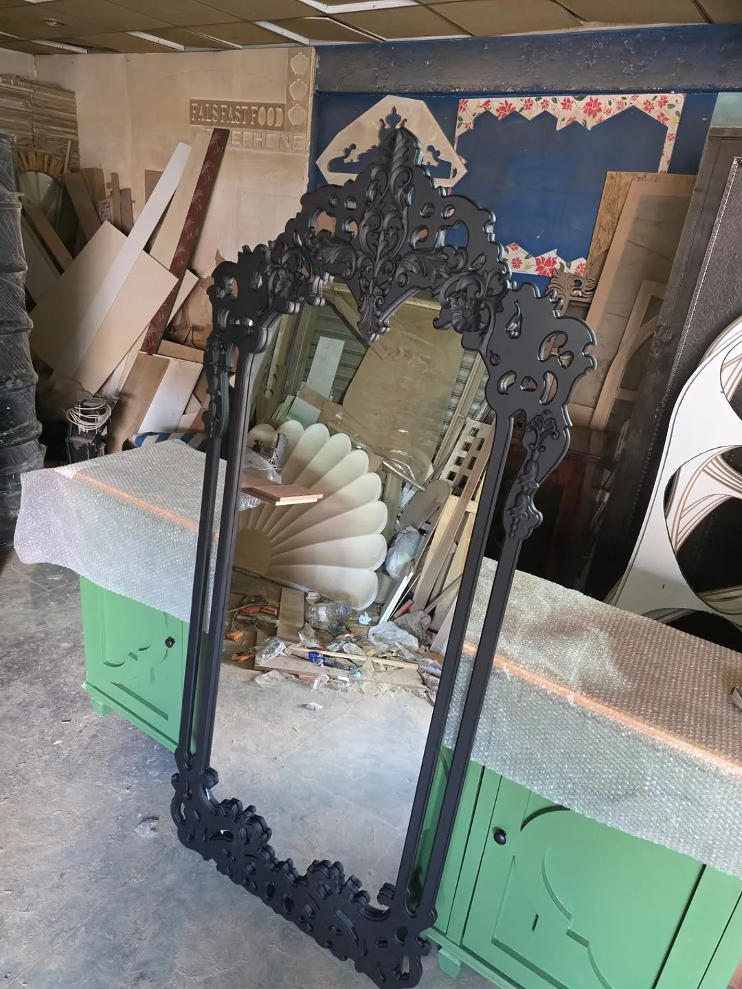 Ornate Decorative Full-Length Mirror
