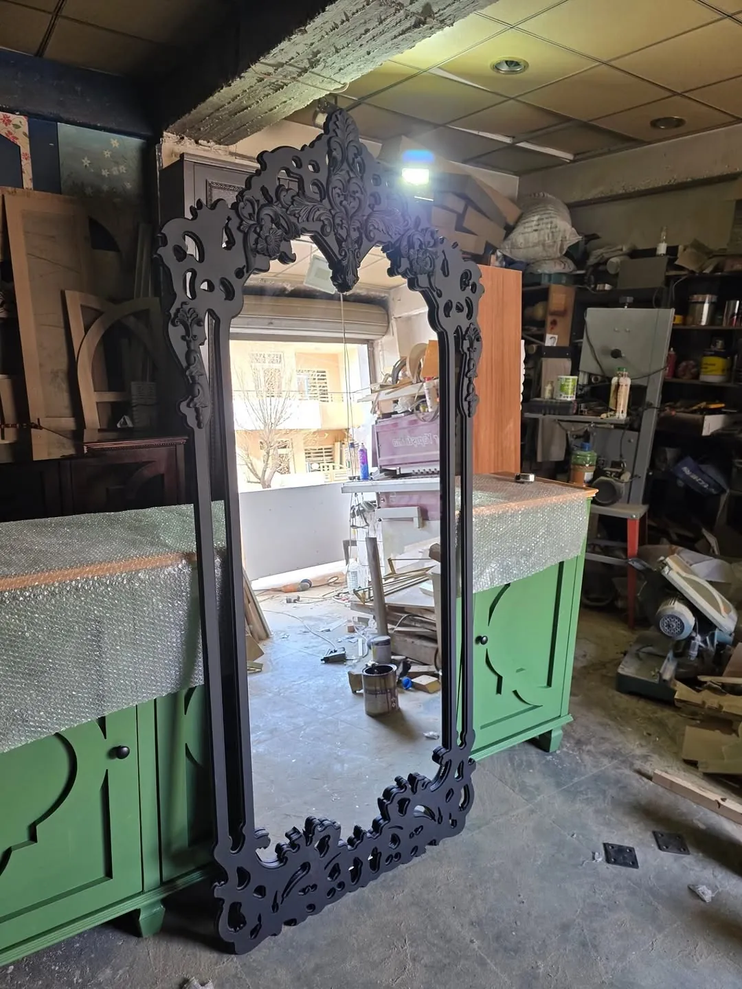 Ornate Decorative Full-Length Mirror