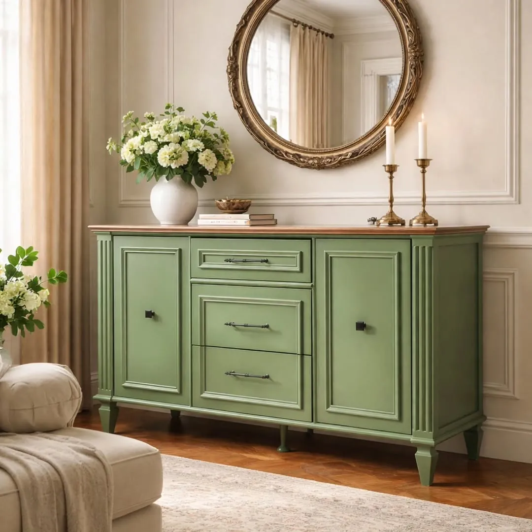Green Classic Sideboard Cabinet