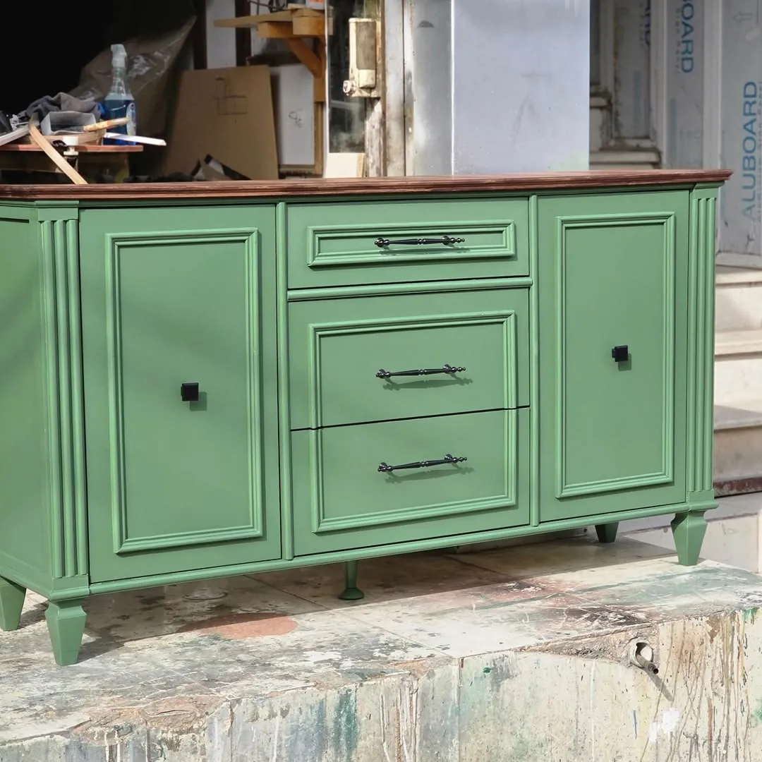 Green Classic Sideboard Cabinet