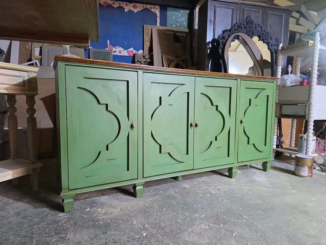 Green Wooden Cabinet