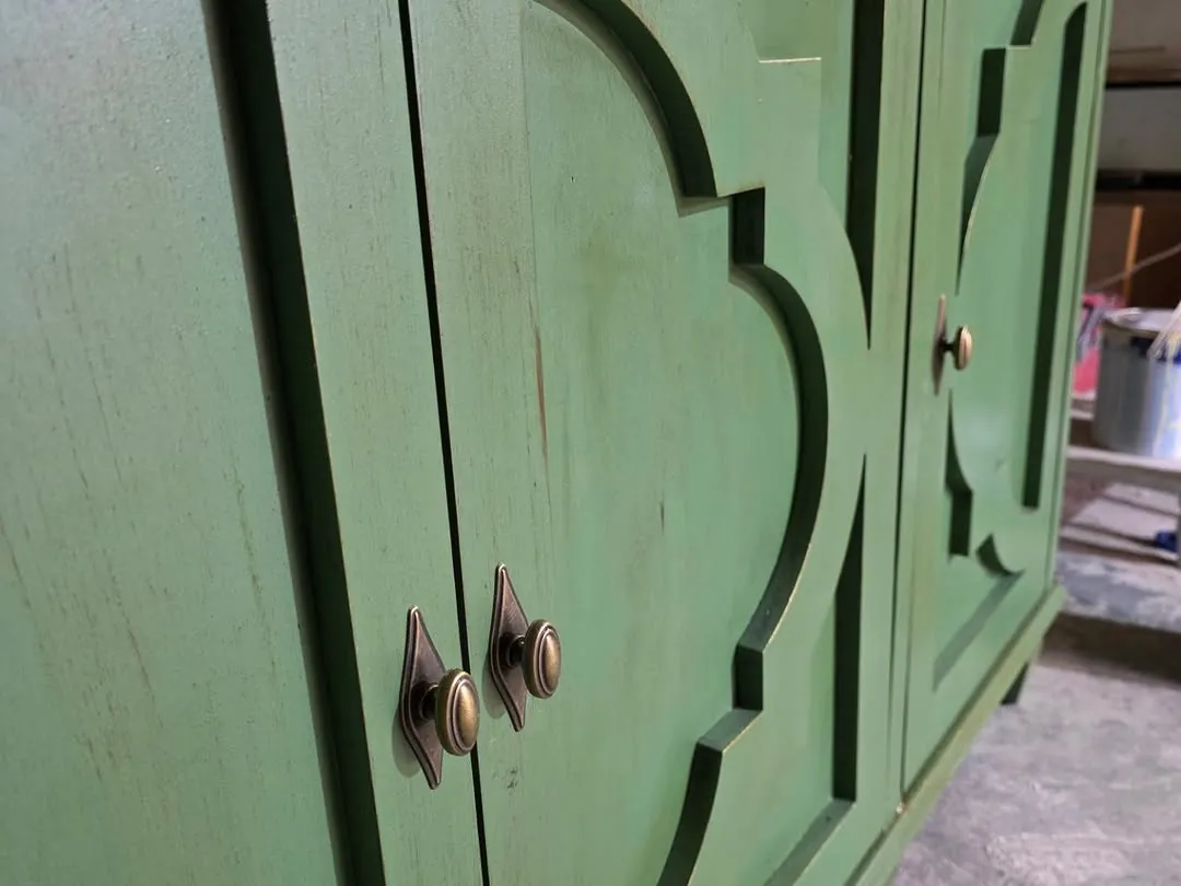 Green Wooden Cabinet