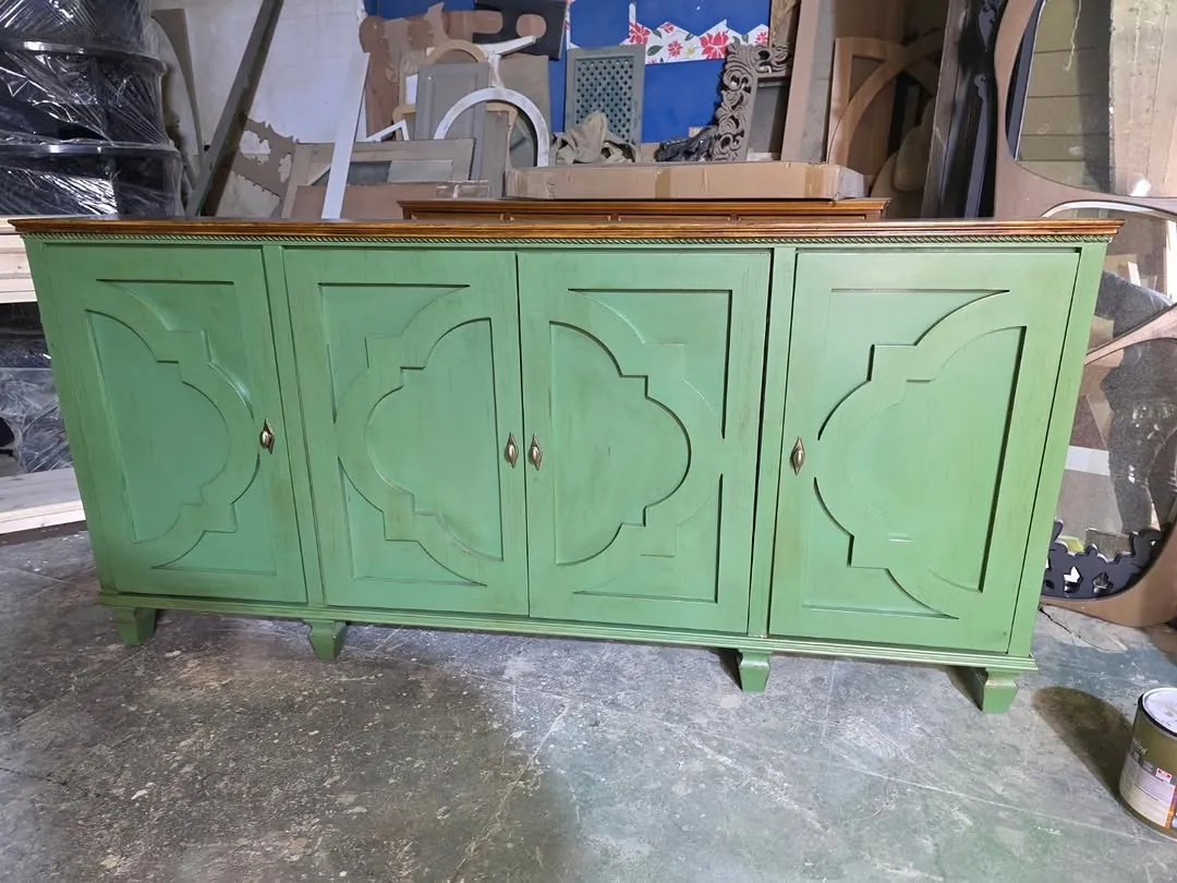 Green Wooden Cabinet
