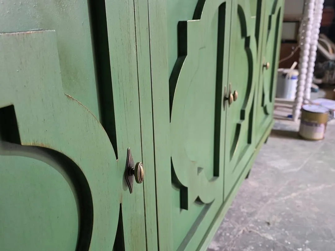 Green Wooden Cabinet