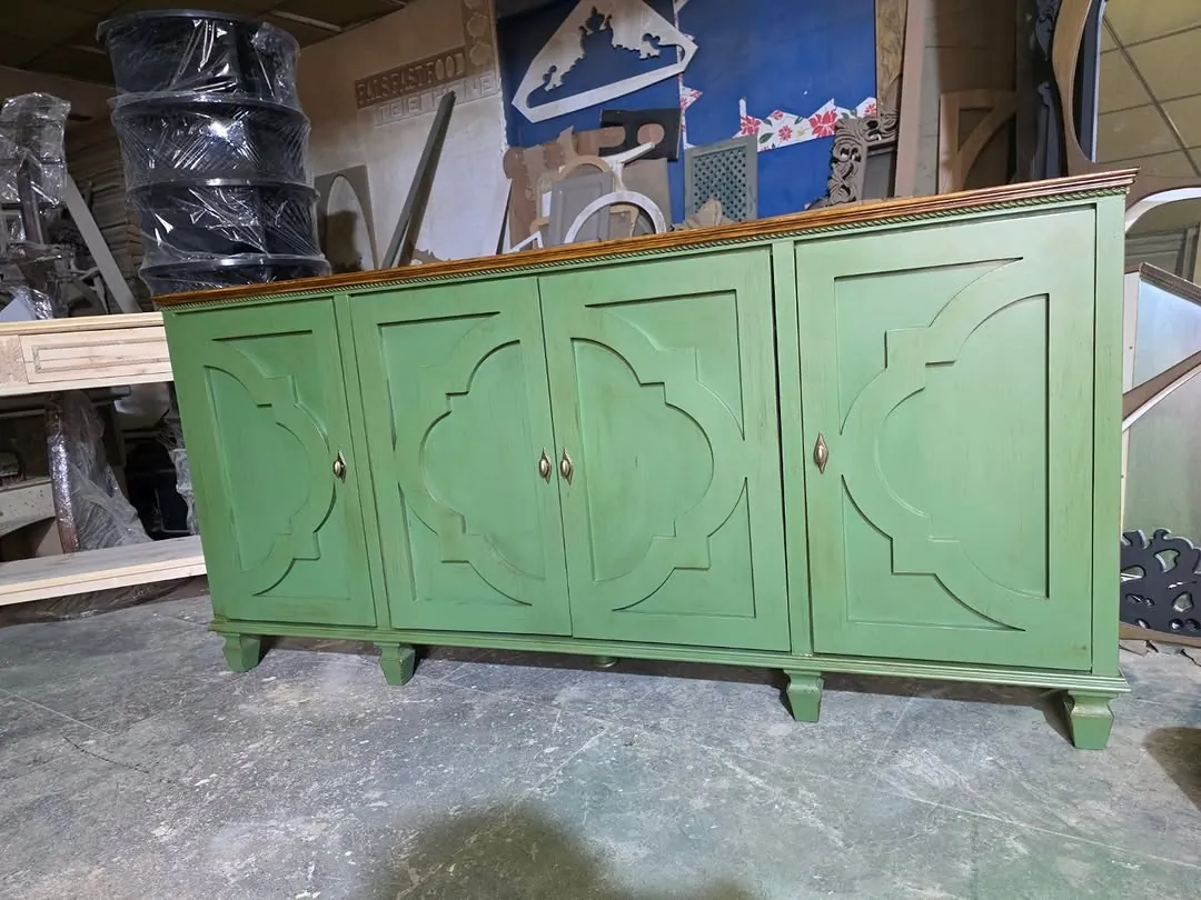 Green Wooden Cabinet