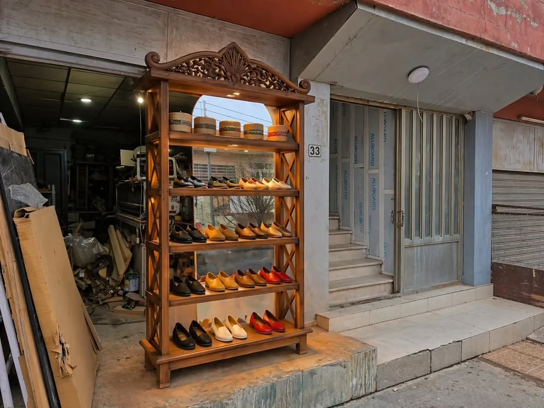 Wooden Shoe Rack