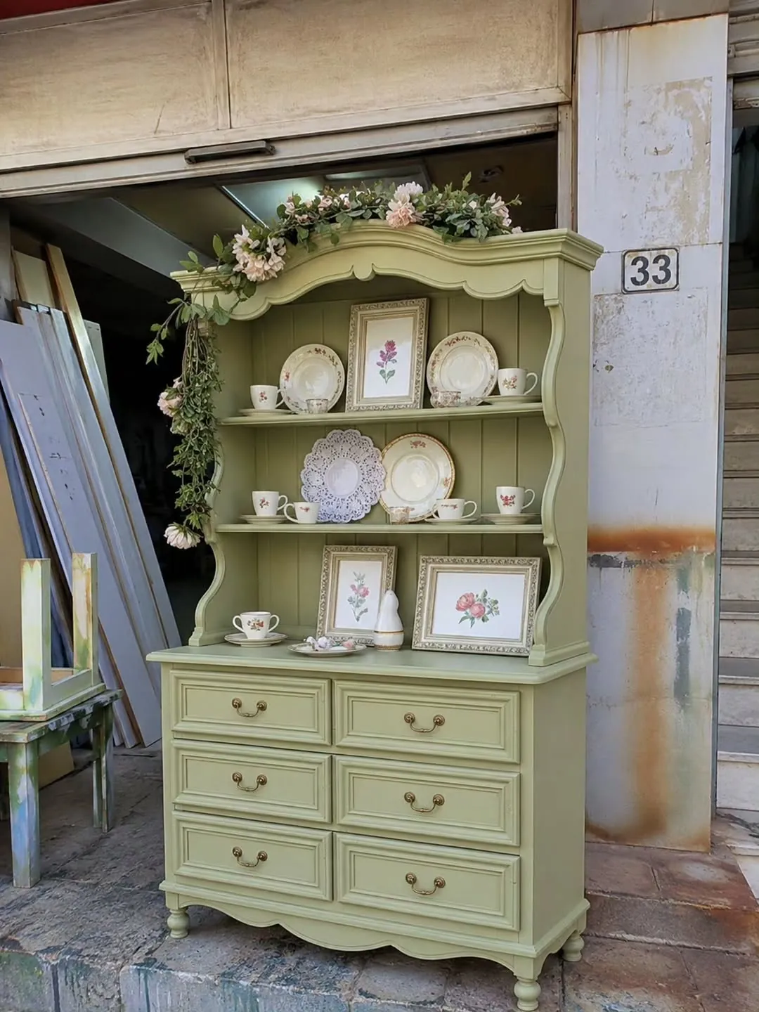 Vintage Style Wooden Cabinet