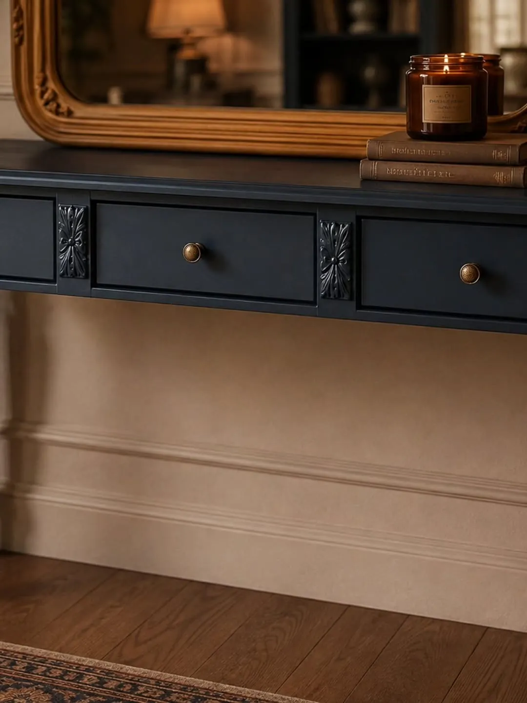 Classical Dressing Table with Mirror