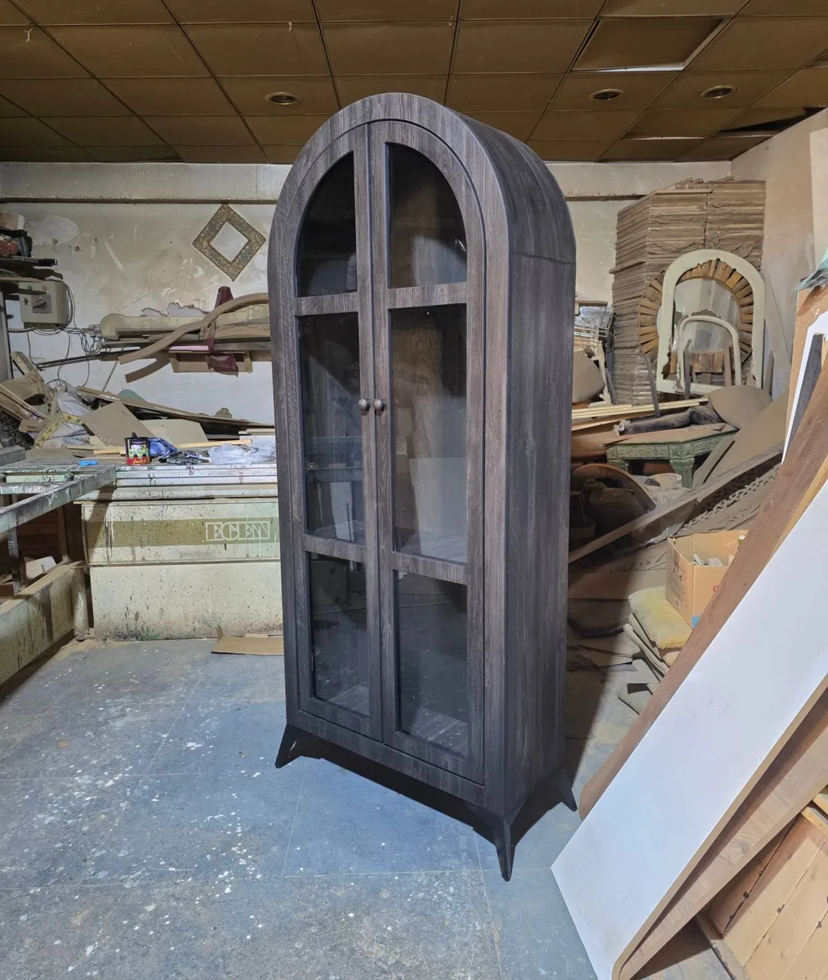 Wooden Arch Display Cabinet