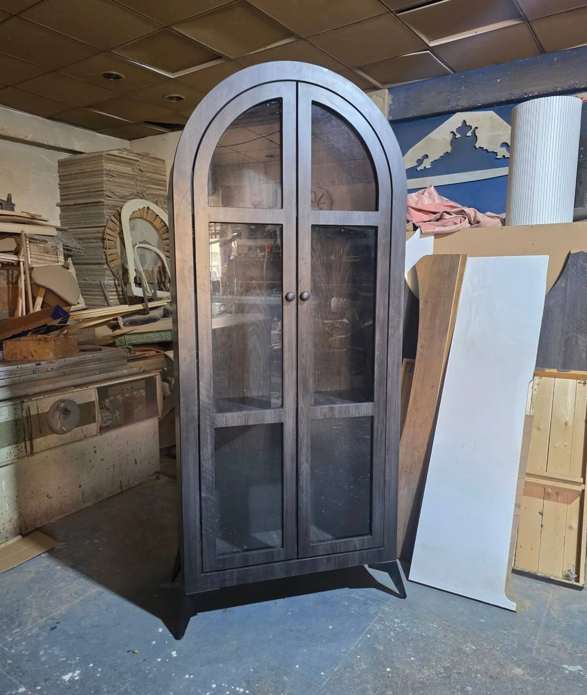 Wooden Arch Display Cabinet
