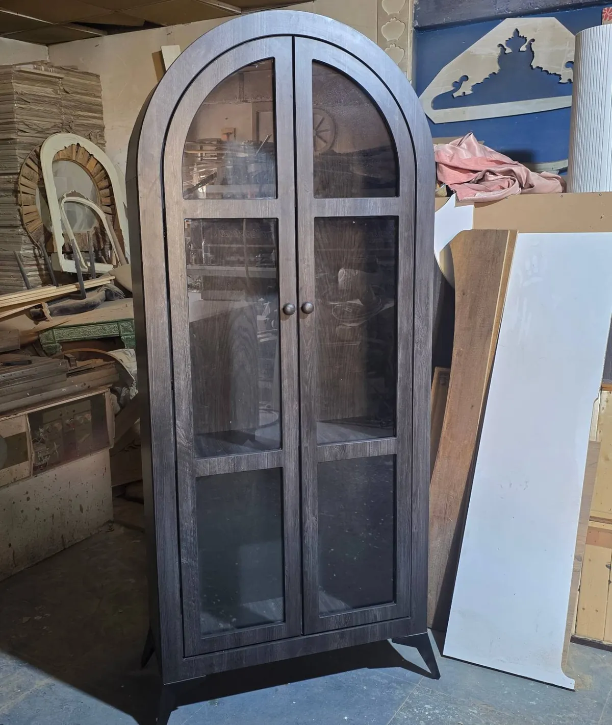 Wooden Arch Display Cabinet