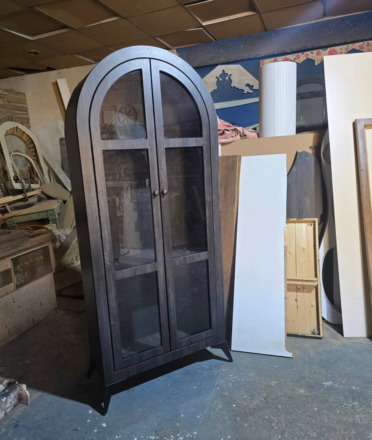 Wooden Arch Display Cabinet
