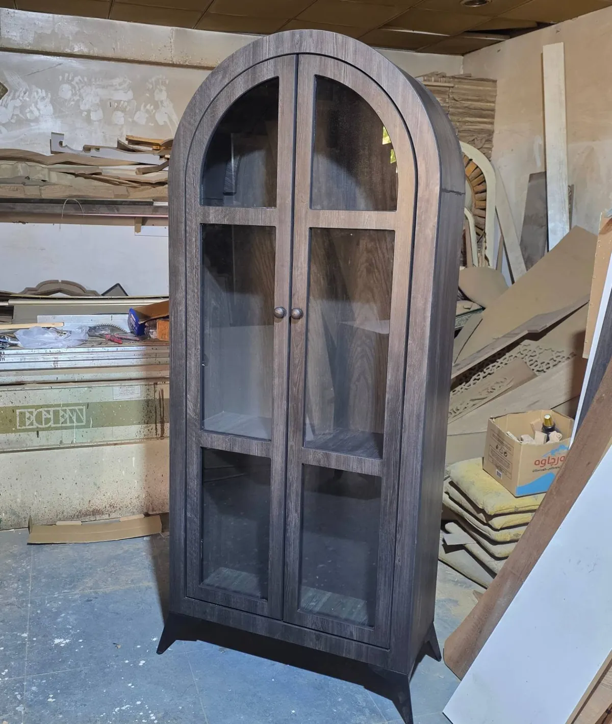 Wooden Arch Display Cabinet