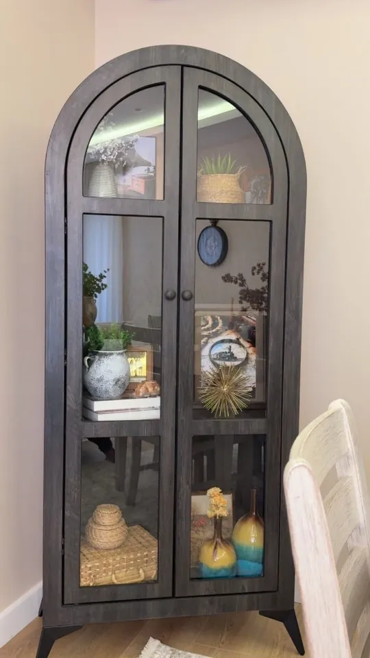 Arched Glass Display Cabinet