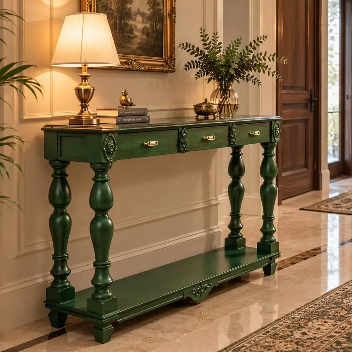 Classical Dark Green Table