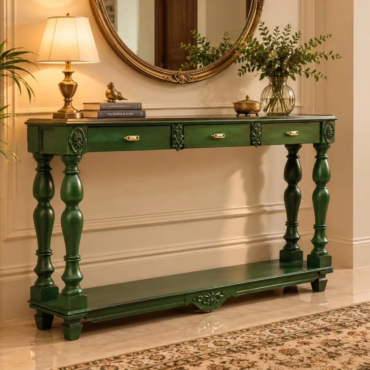 Classical Dark Green Table