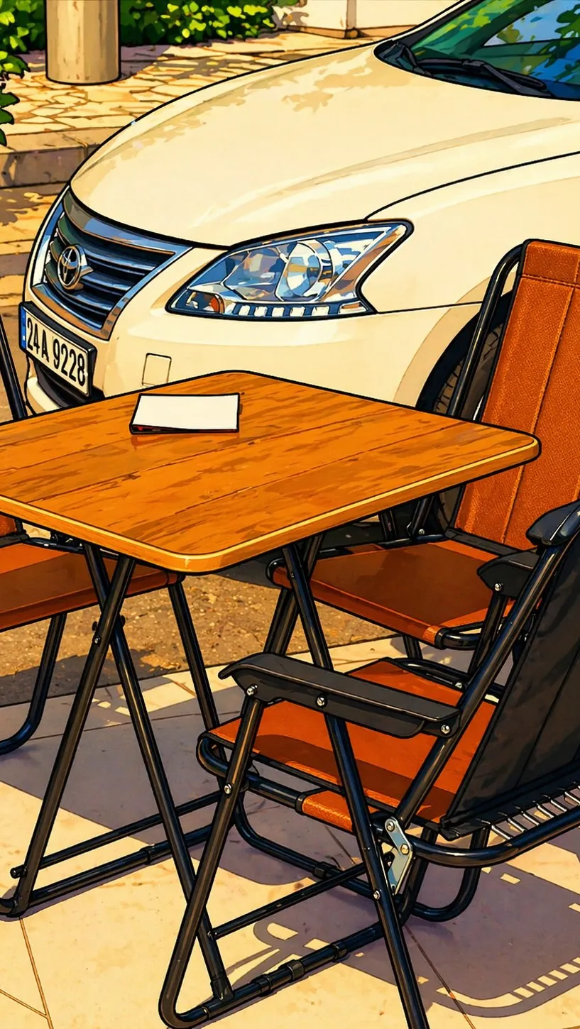 Folding Camping Table and Chairs Set