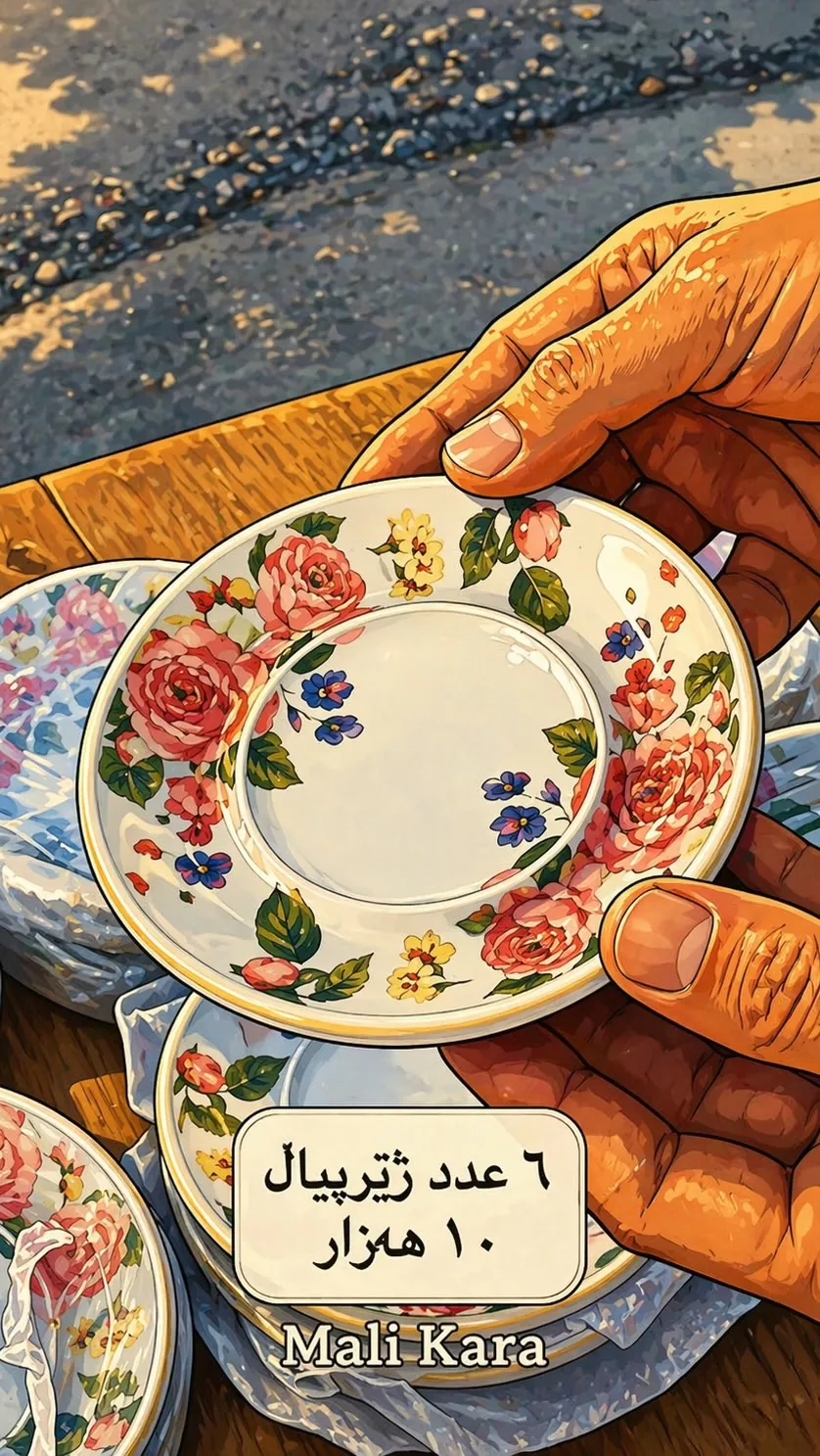 6 Pieces Floral Saucer Set