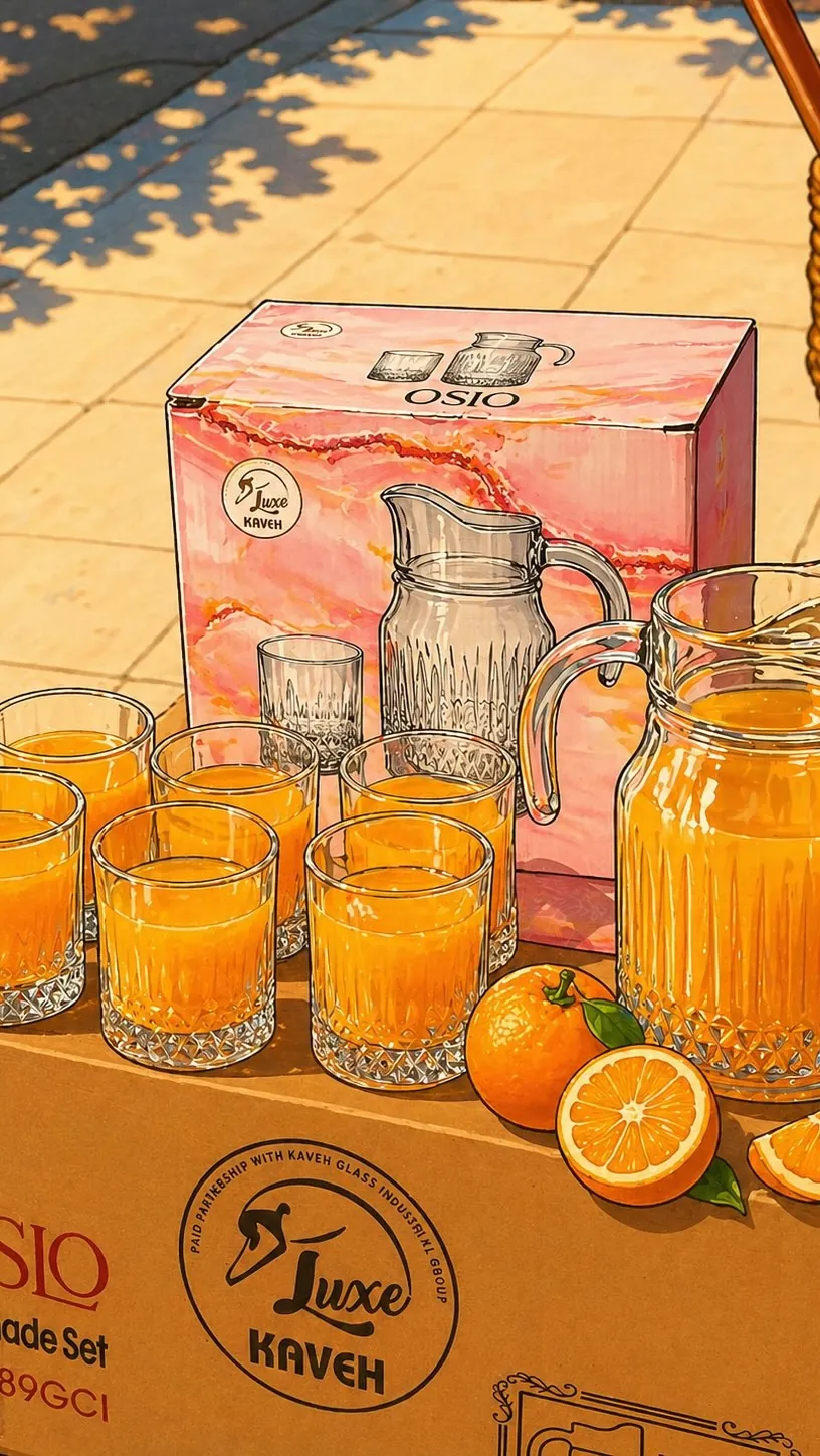 OSIO Luxe Kaveh Glass Lemonade Set