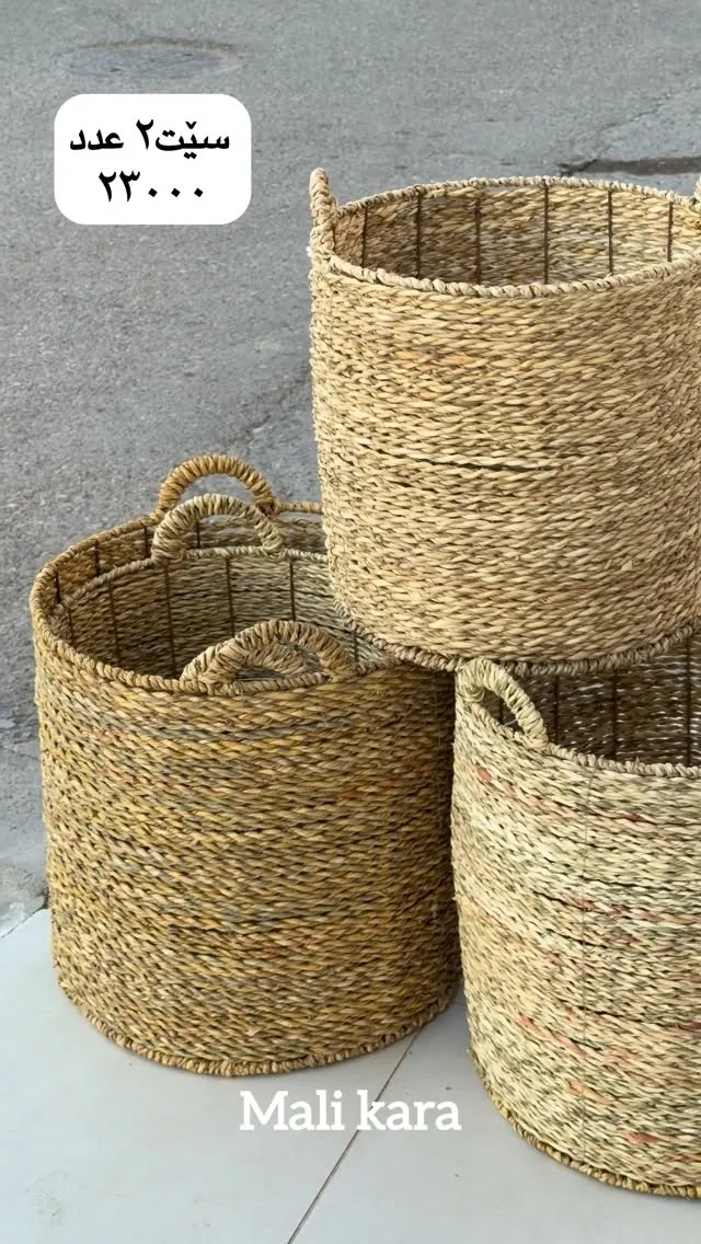 Set of 2 Woven Baskets