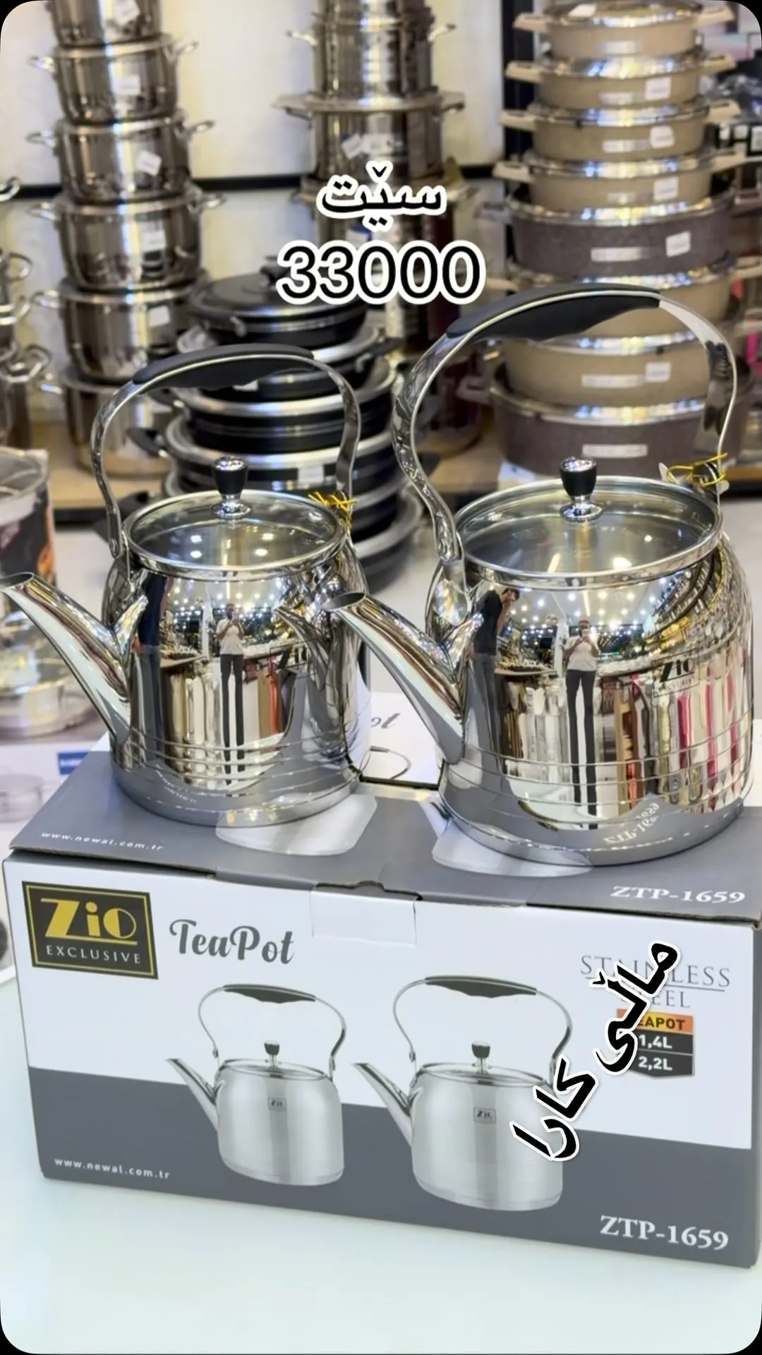 Zio Stainless Steel Teapot Set