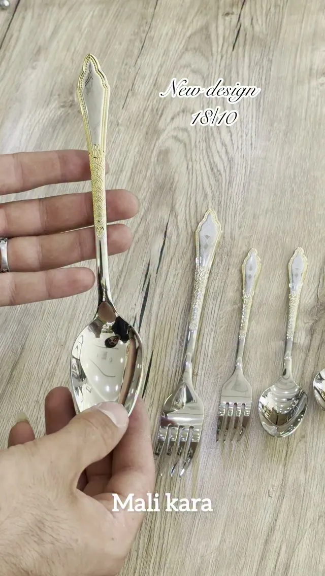 Gold-Detailed Cutlery Set