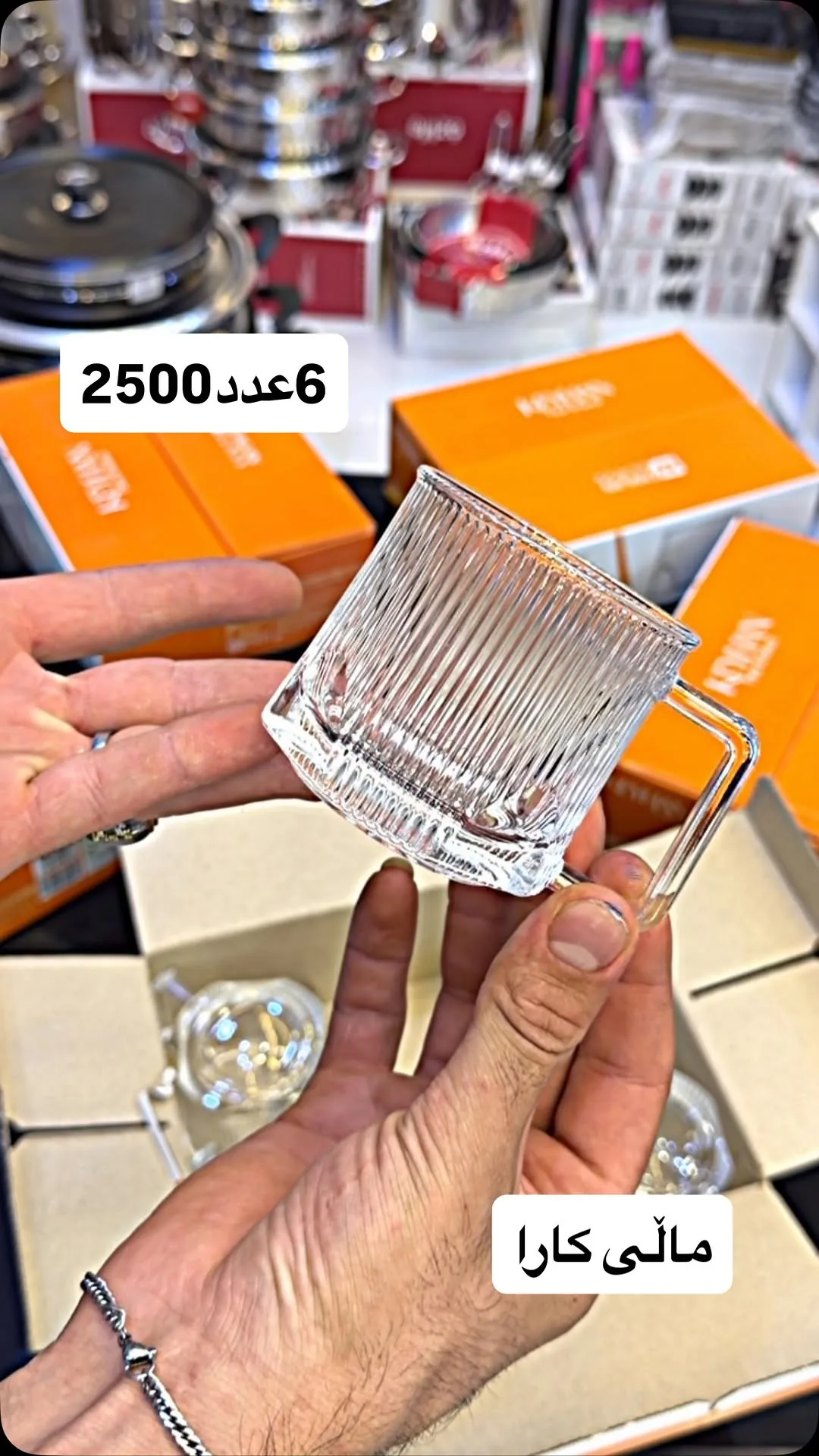 Glass Cups (Set of 6)