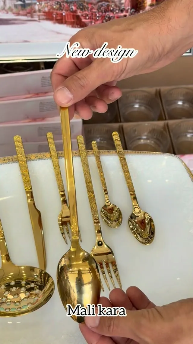Gold Cutlery Set