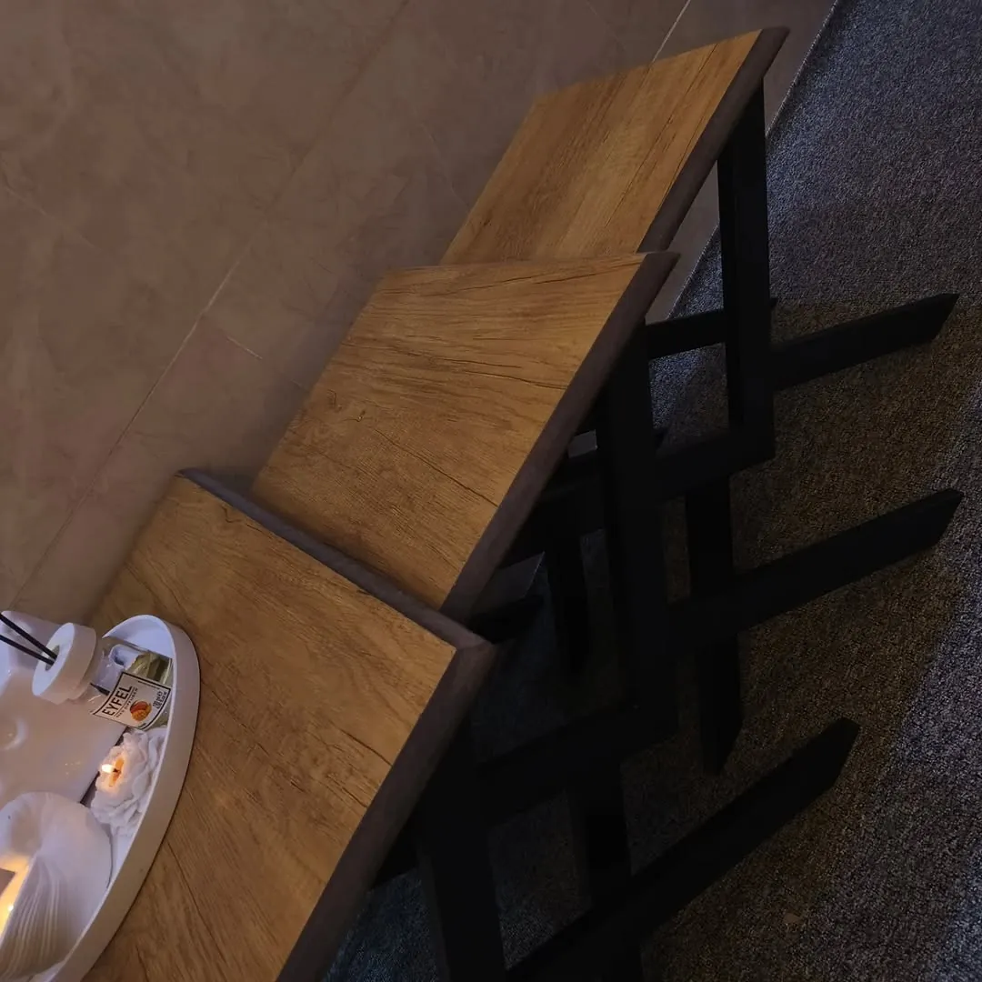 Custom 3-Piece Classic Wooden Table Set