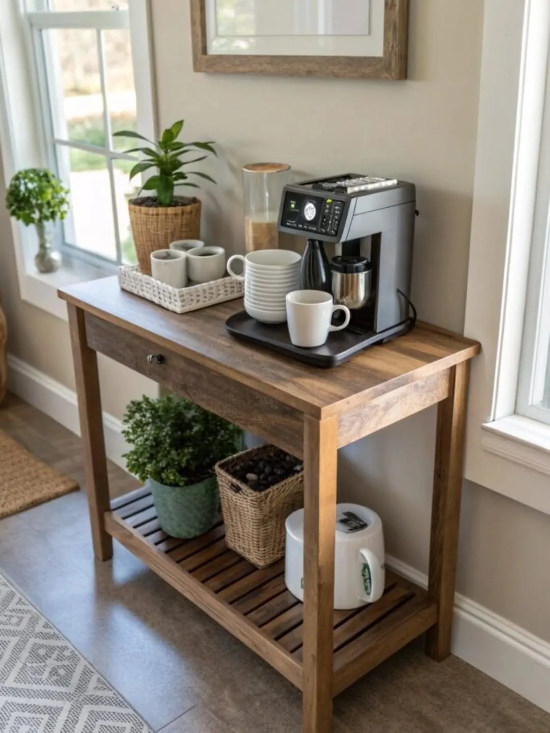 Handmade Wooden Coffee Bar