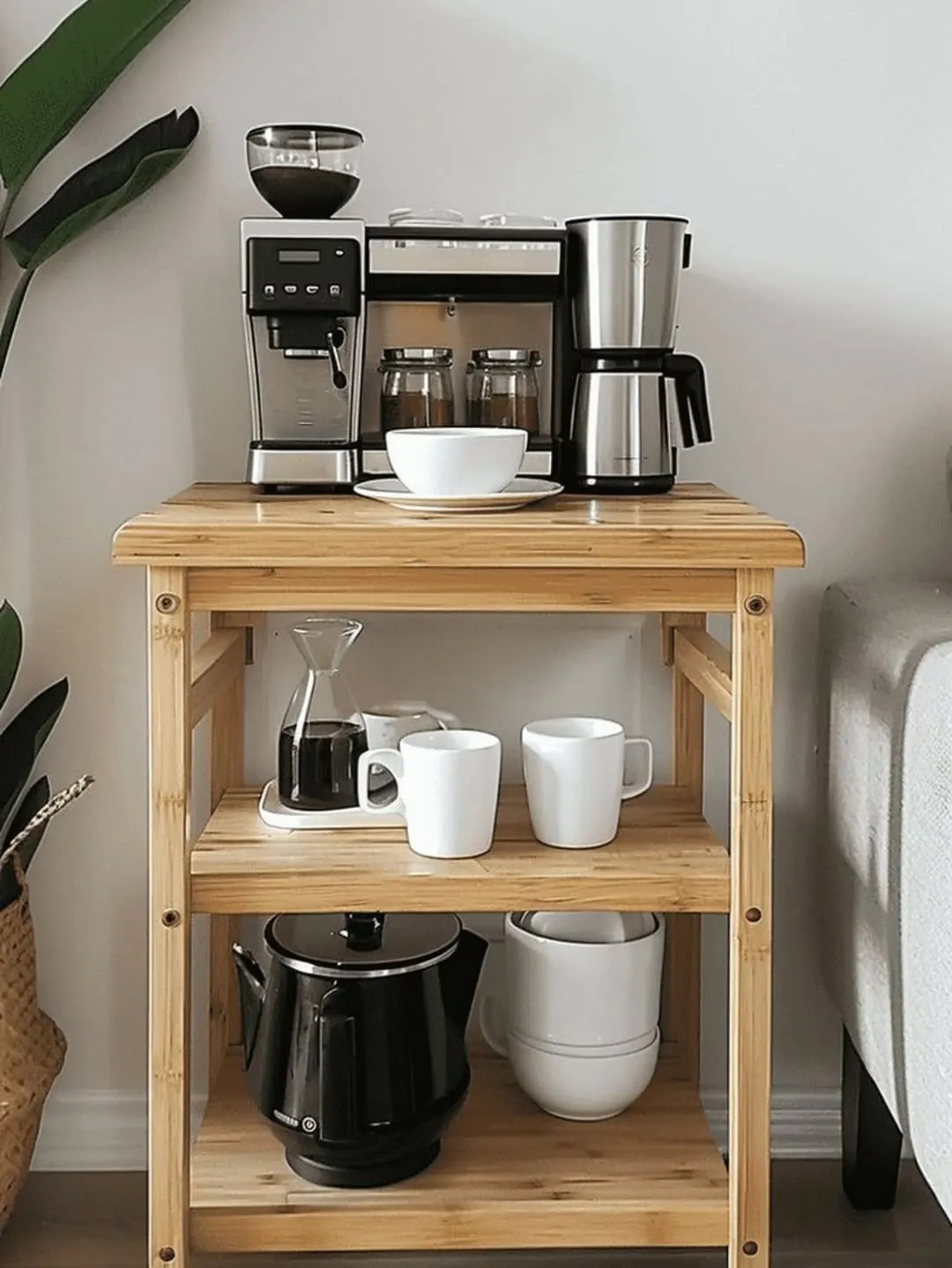 Handmade Wooden Coffee Bar