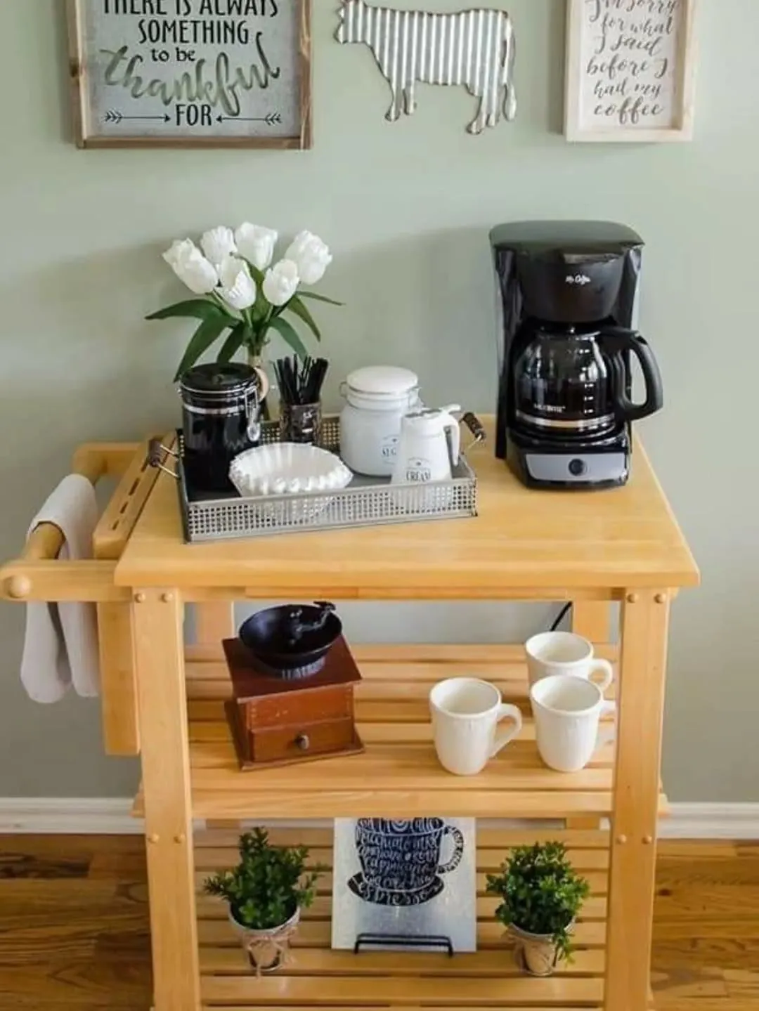 Handmade Wooden Coffee Bar