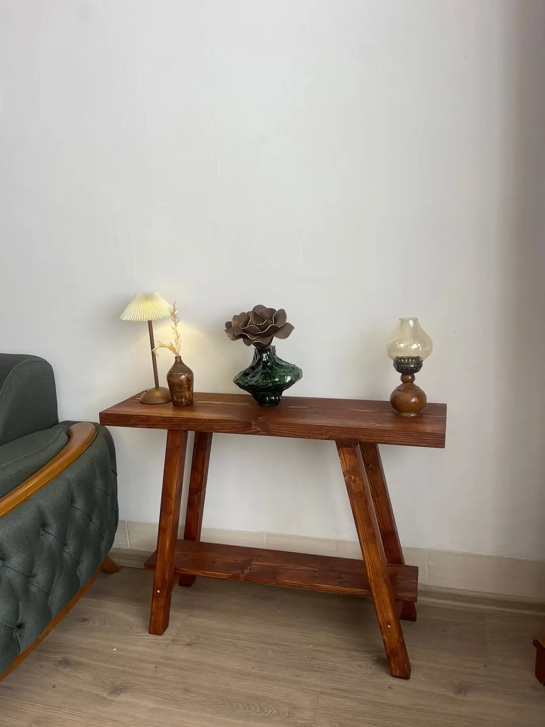 Handmade Wooden Console Table