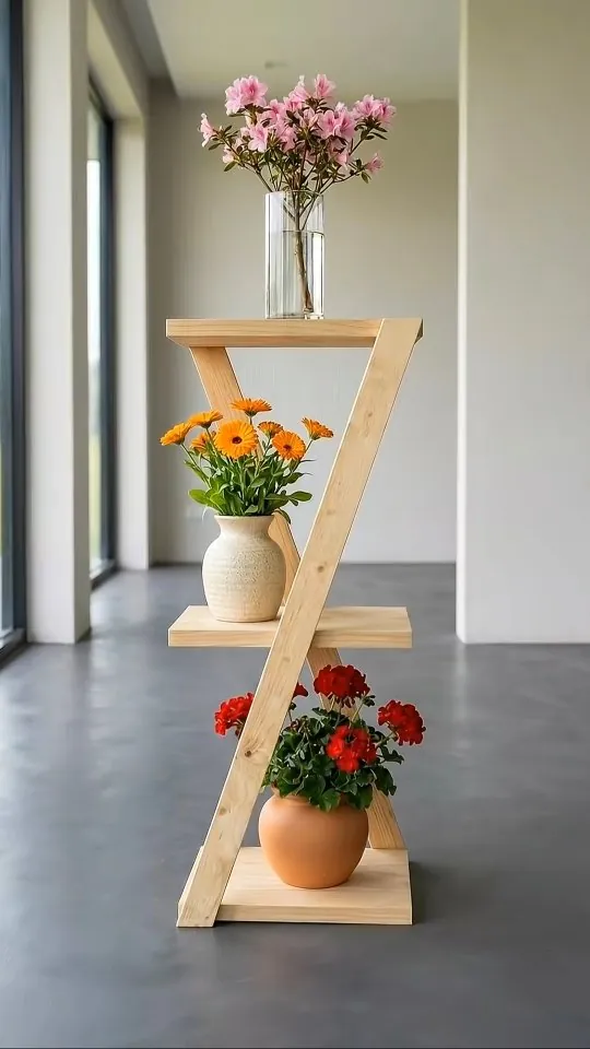Wooden Plant Stand
