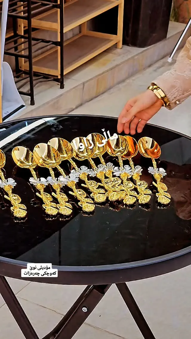 Gold-Colored Decorative Spoons