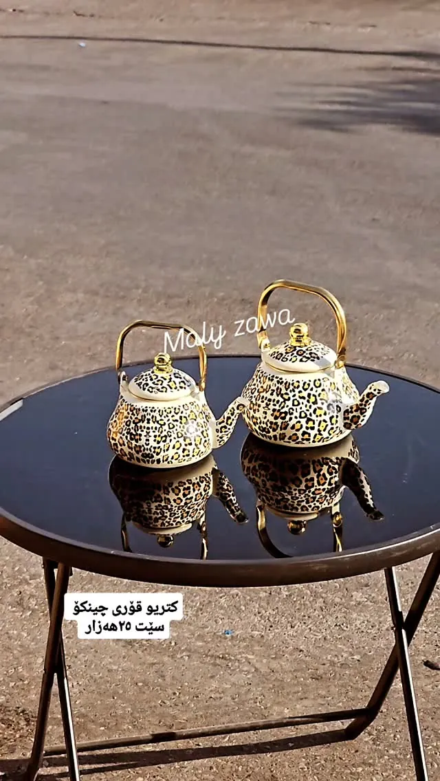 Leopard Print Teapot Set