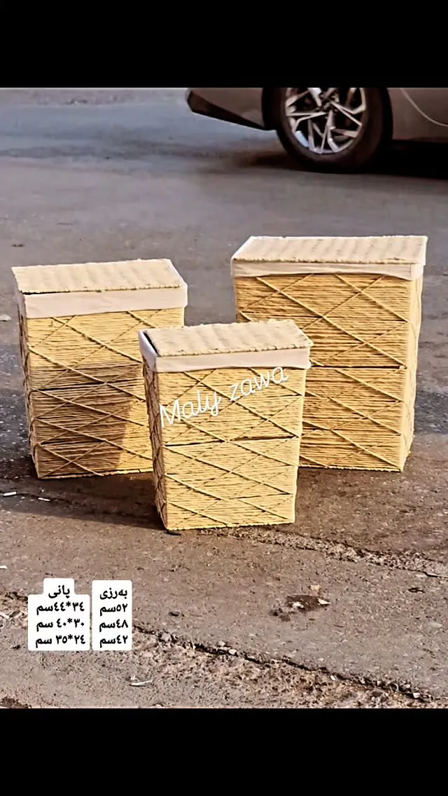 Woven Storage Baskets with Lids
