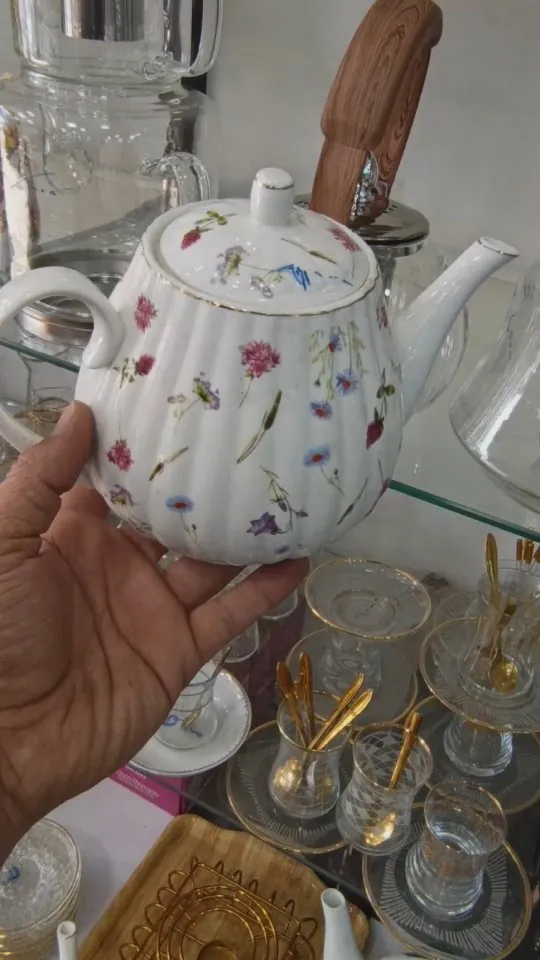 Floral Ceramic Teapot