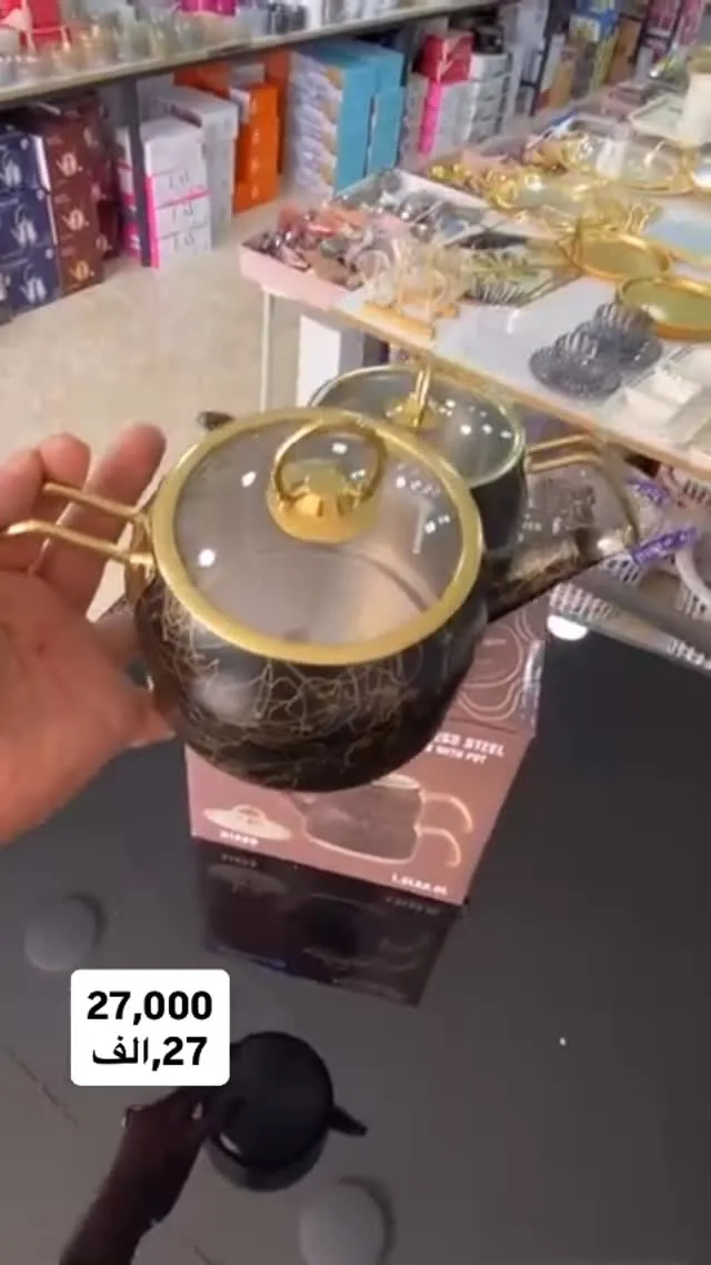 Small Stainless Steel Pot with Glass Lid
