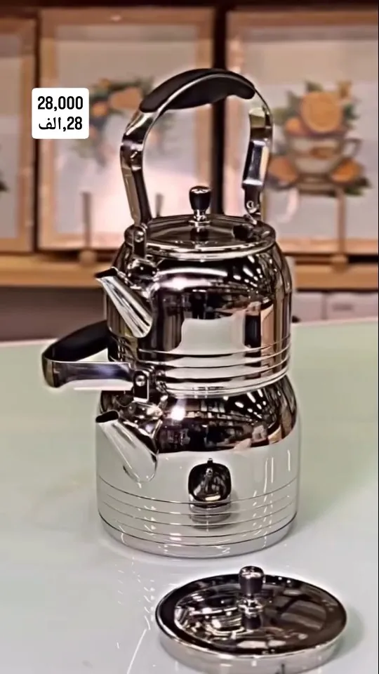 Stainless Steel Double Teapot