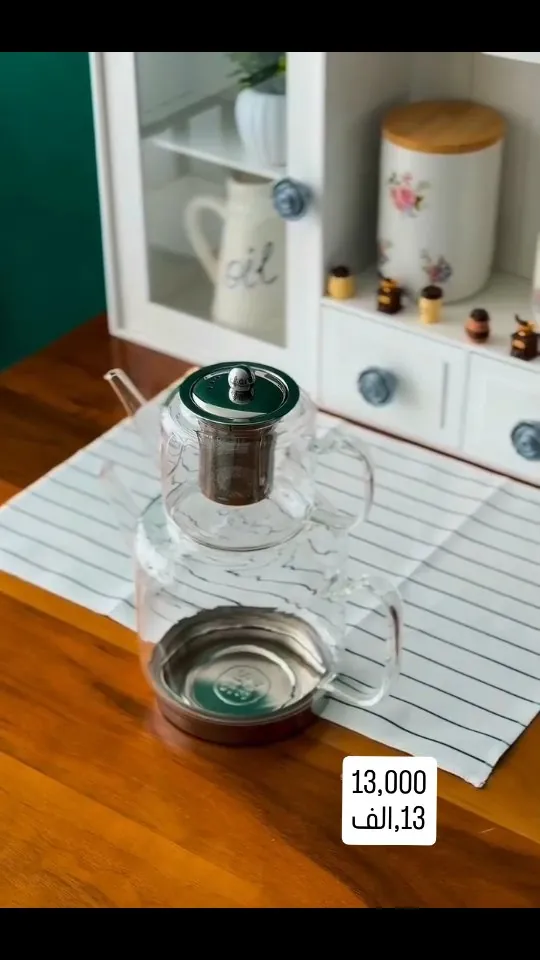 Glass Teapot with Stainless Steel Infuser