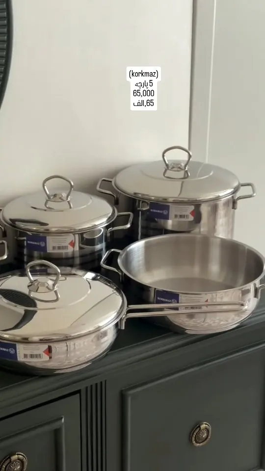 Korkmaz 5-Piece Stainless Steel Cookware Set