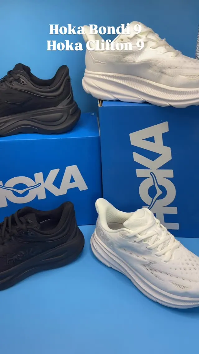 HOKA Bondi 9 and Clifton 9 Shoes