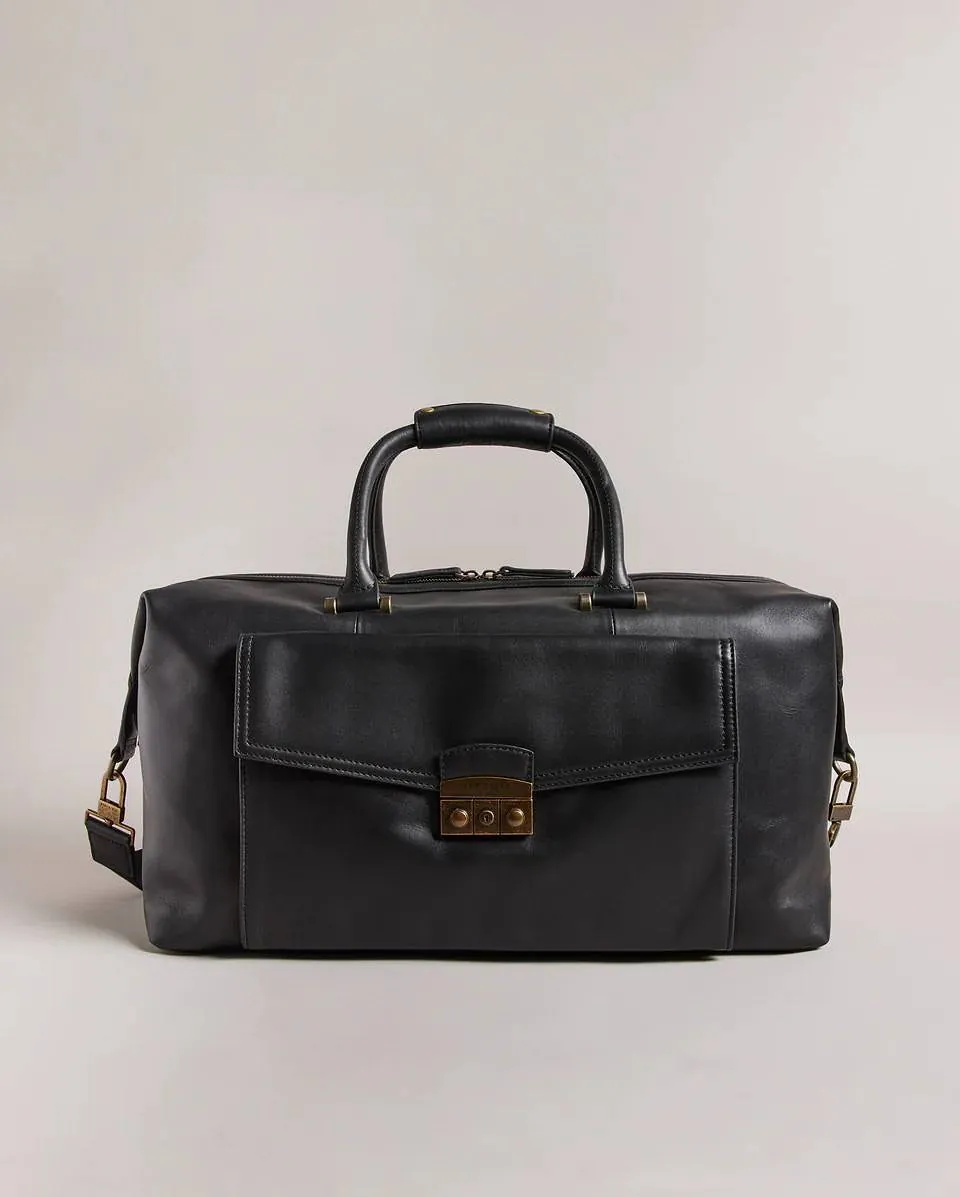 Black Leather Briefcase Bag