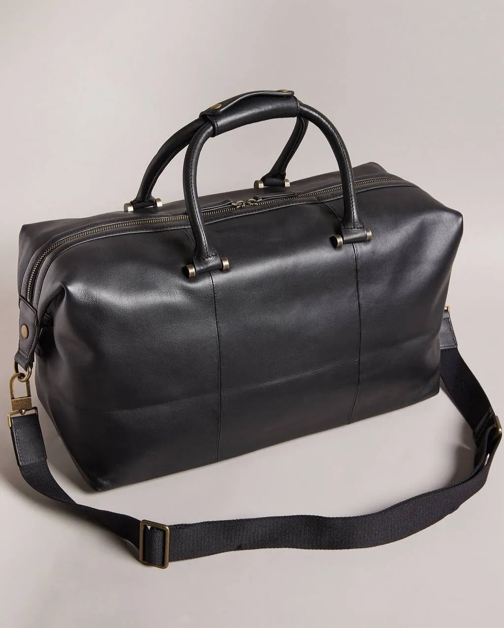 Black Leather Briefcase Bag