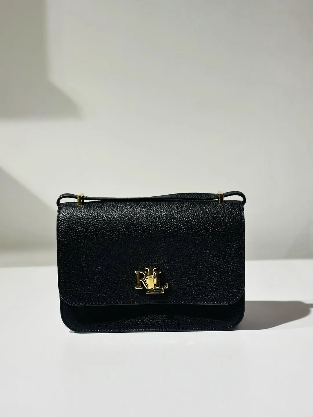 Ralph Lauren Black Leather Shoulder Bag